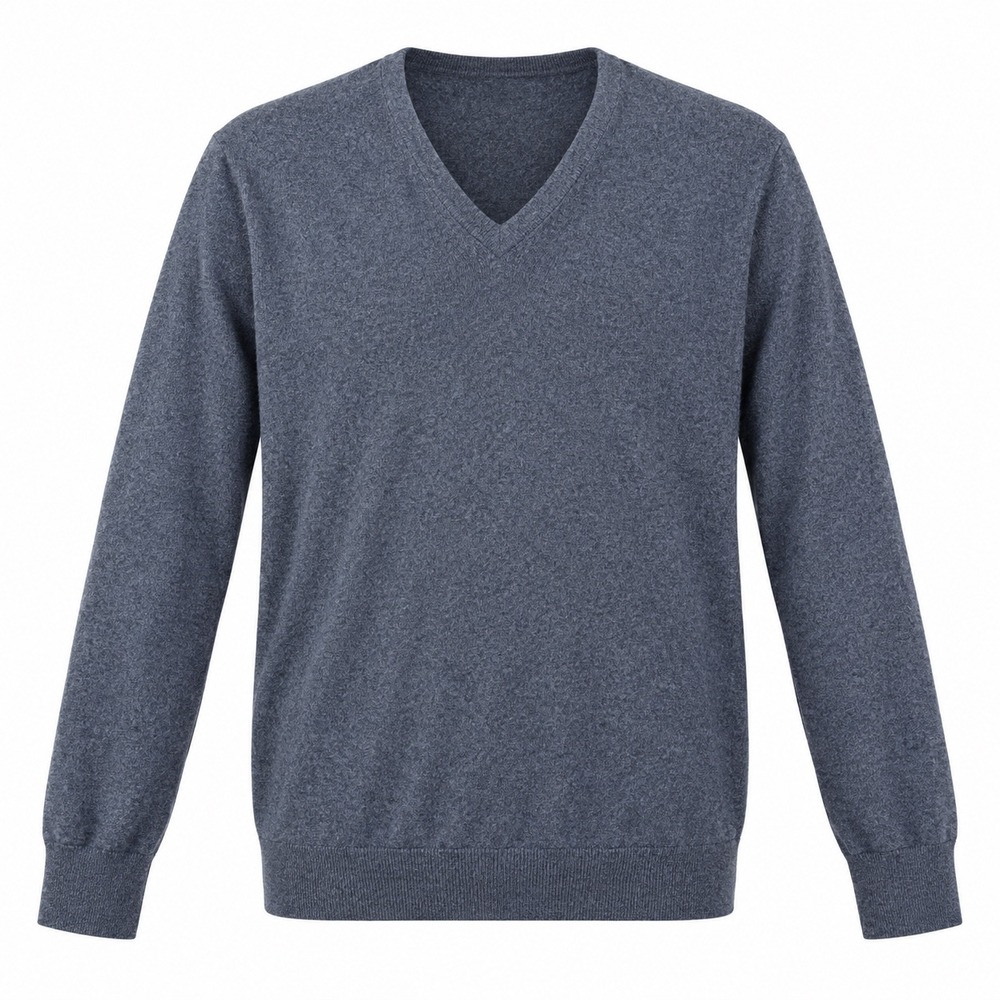 Banana Republic Sweater Size L Gray Silk Blend V Neck Layering Professional